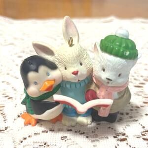 1993 Vintage Applause Caroling Trio Ornament